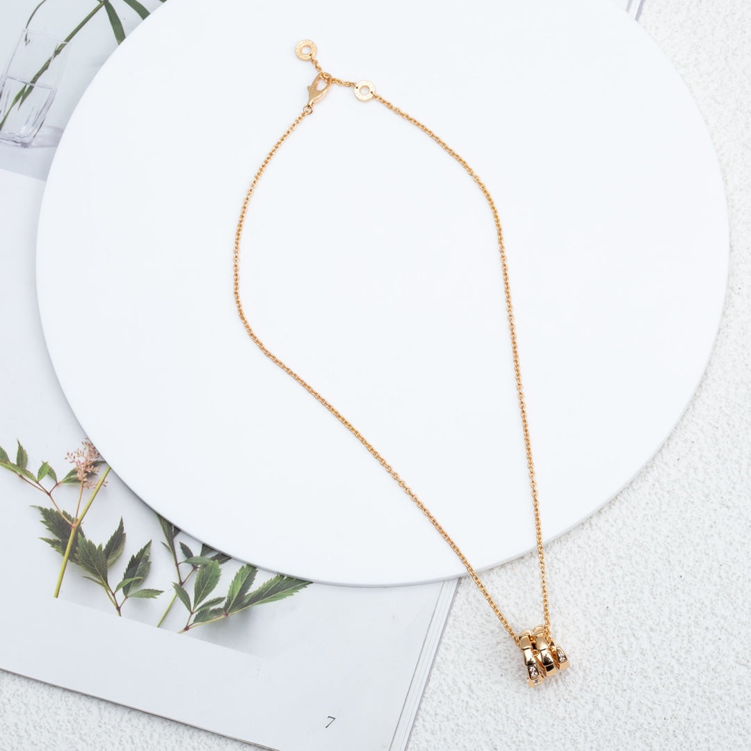 [Royal Top]SERPENTI PINK GOLD NECKLACE DIAMOND