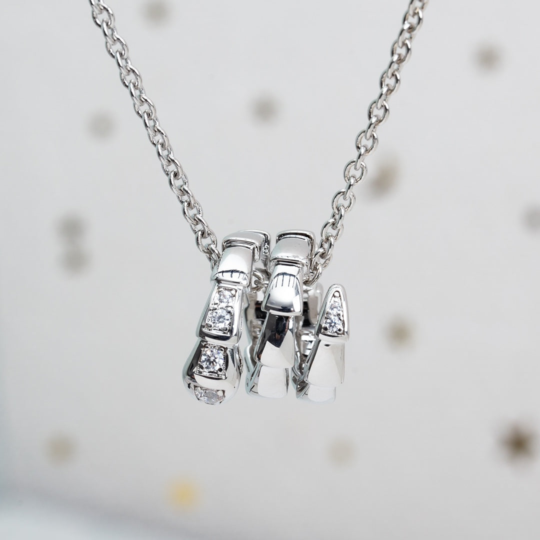 [Royal Top]SERPENTI SILVER NECKLACE DIAMOND