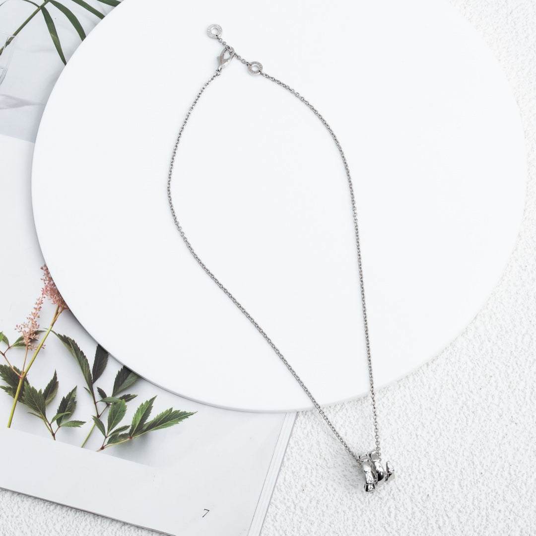 [Royal Top]SERPENTI SILVER NECKLACE DIAMOND