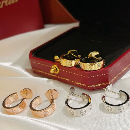 [Royal Top]LOVE EARRINGS 5.7MM 2 DIAMONDS