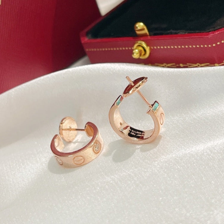 [Royal Top]LOVE EARRINGS 5.7MM 2 DIAMONDS