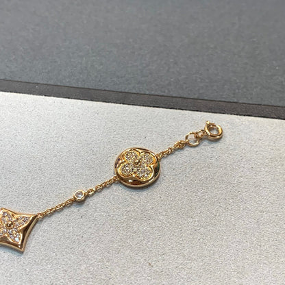 [Royal Top]STAR AND SUN 4 MOTIFS GOLD DIAMONDS BRACELET