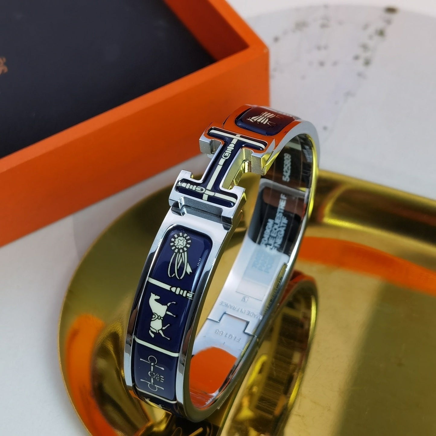 [Royal Top]H COUVERTURES DARK BLUE BRACELET