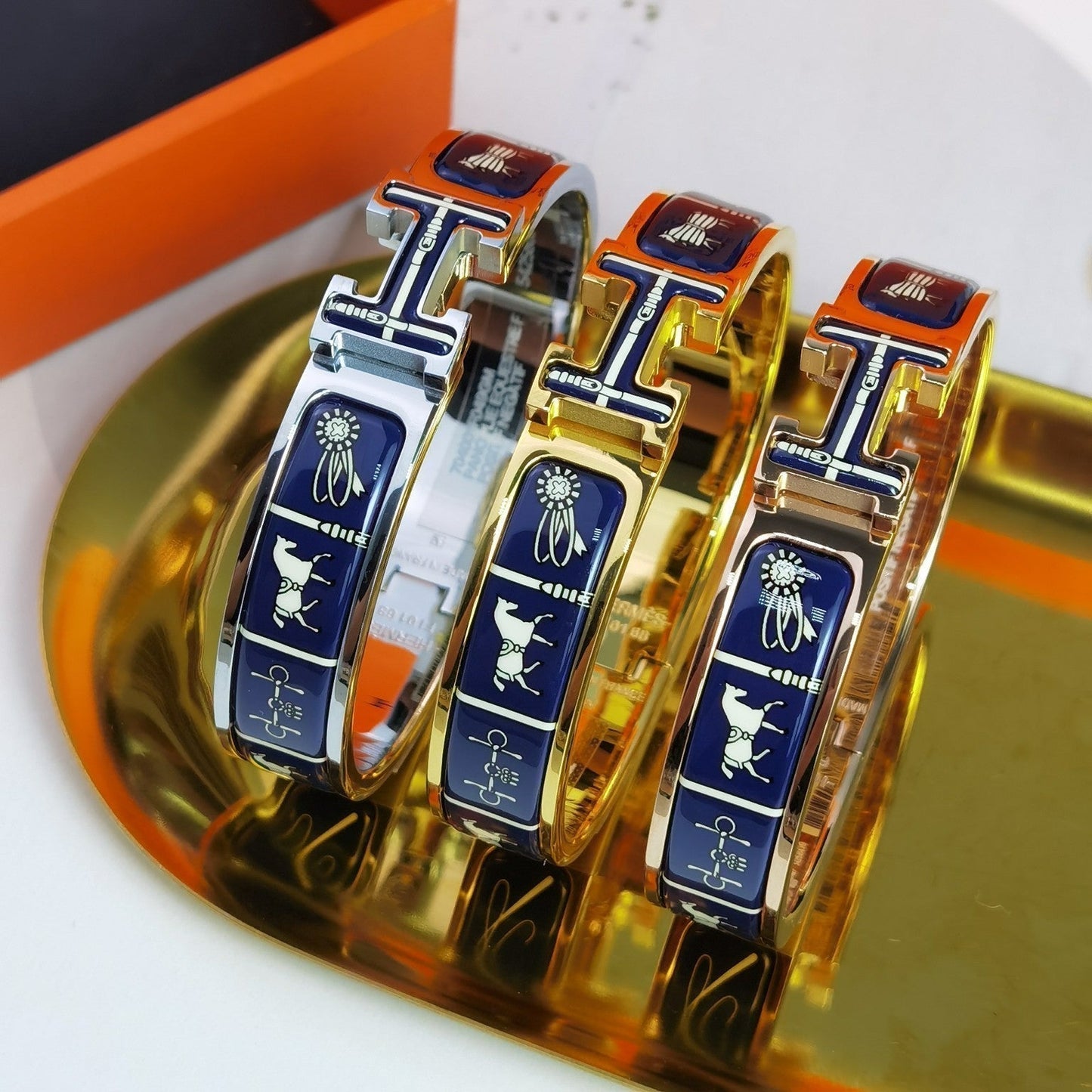[Royal Top]H COUVERTURES DARK BLUE BRACELET
