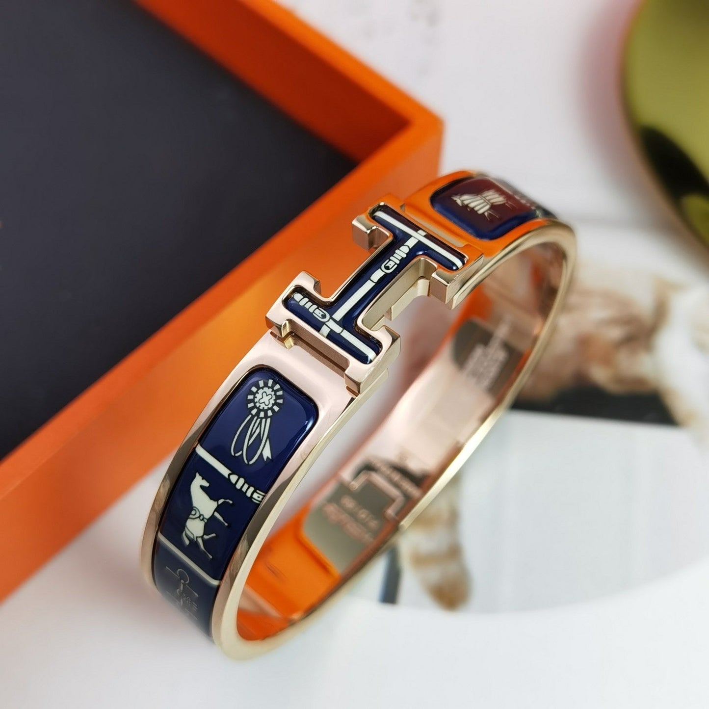 [Royal Top]H COUVERTURES DARK BLUE BRACELET