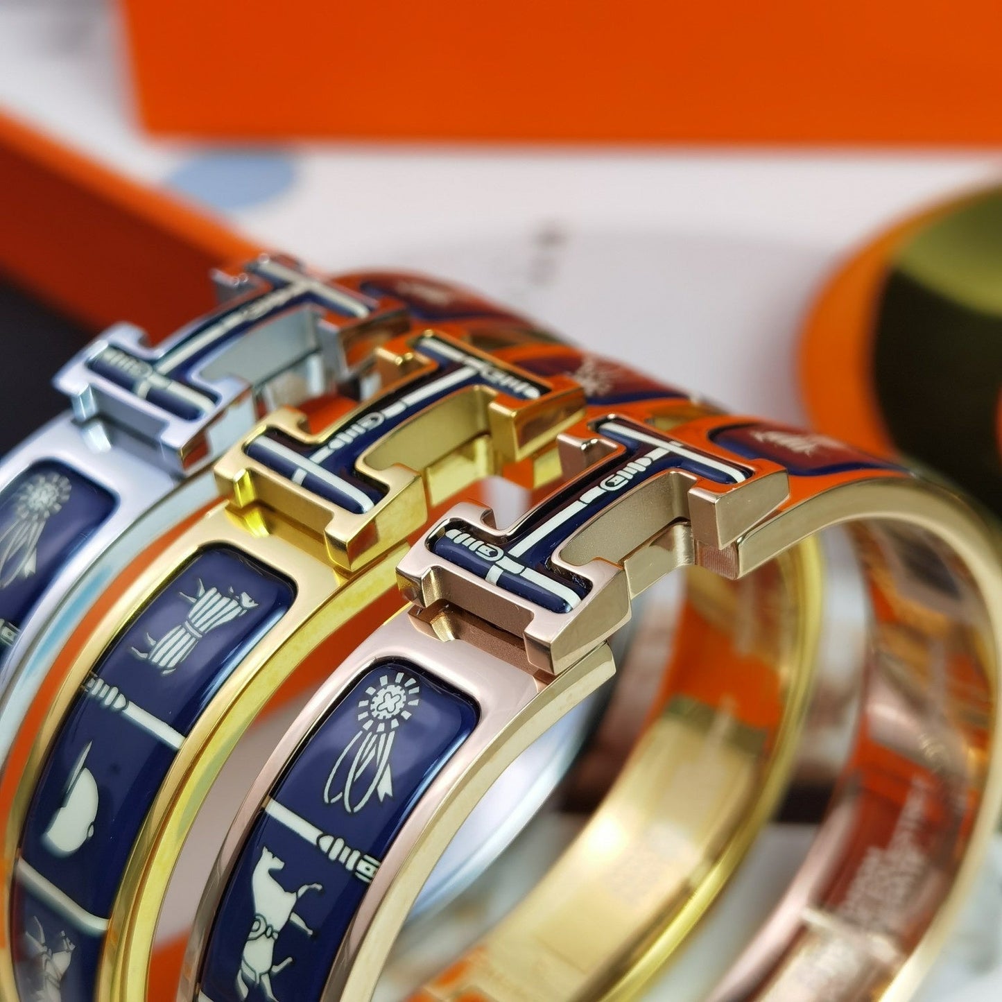 [Royal Top]H COUVERTURES DARK BLUE BRACELET