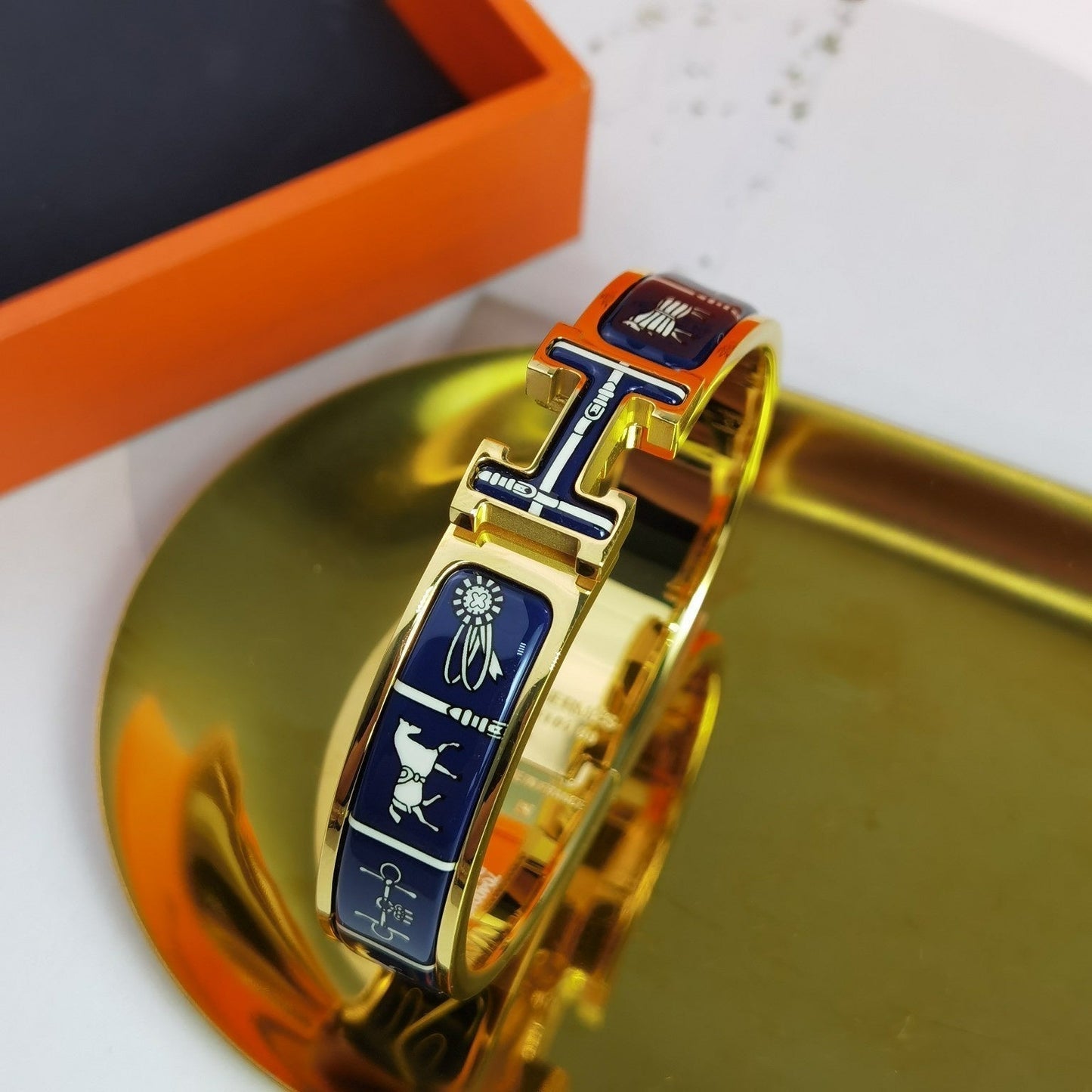 [Royal Top]H COUVERTURES DARK BLUE BRACELET