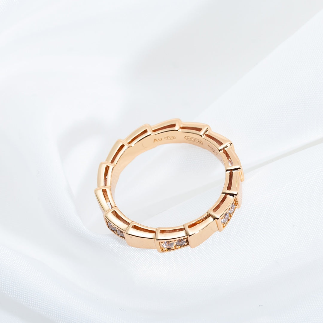 [Royal Top]SERPENTI RING PINK GOLD  3MM