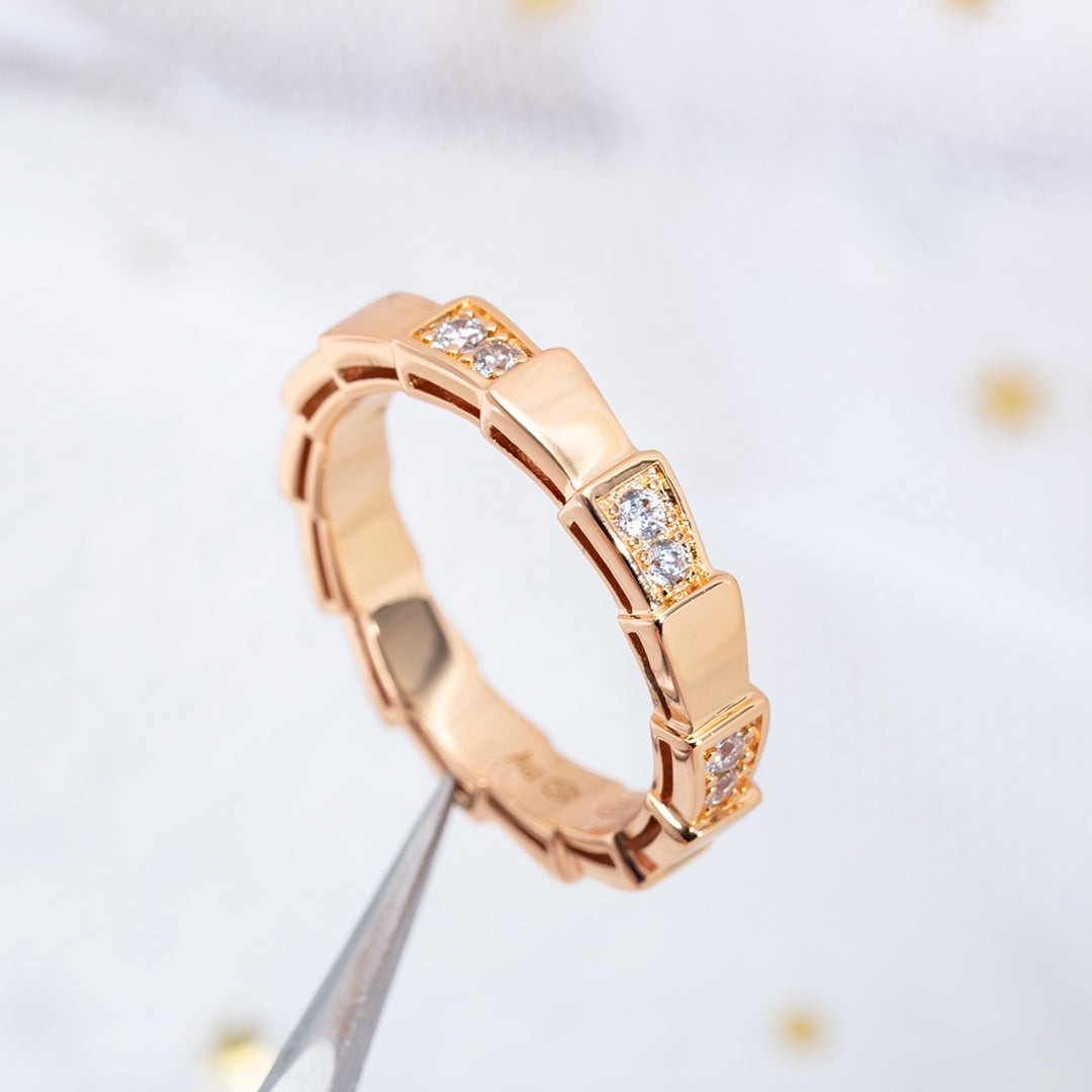 [Royal Top]SERPENTI RING PINK GOLD  3MM