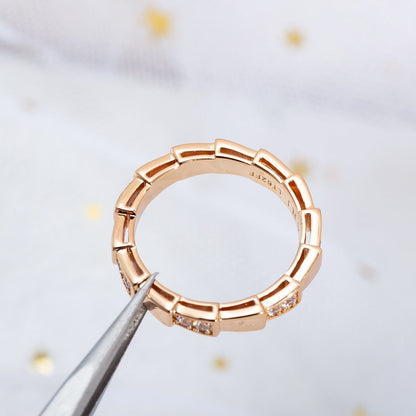[Royal Top]SERPENTI RING PINK GOLD  3MM
