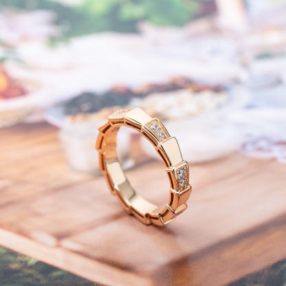 [Royal Top]SERPENTI RING PINK GOLD  3MM