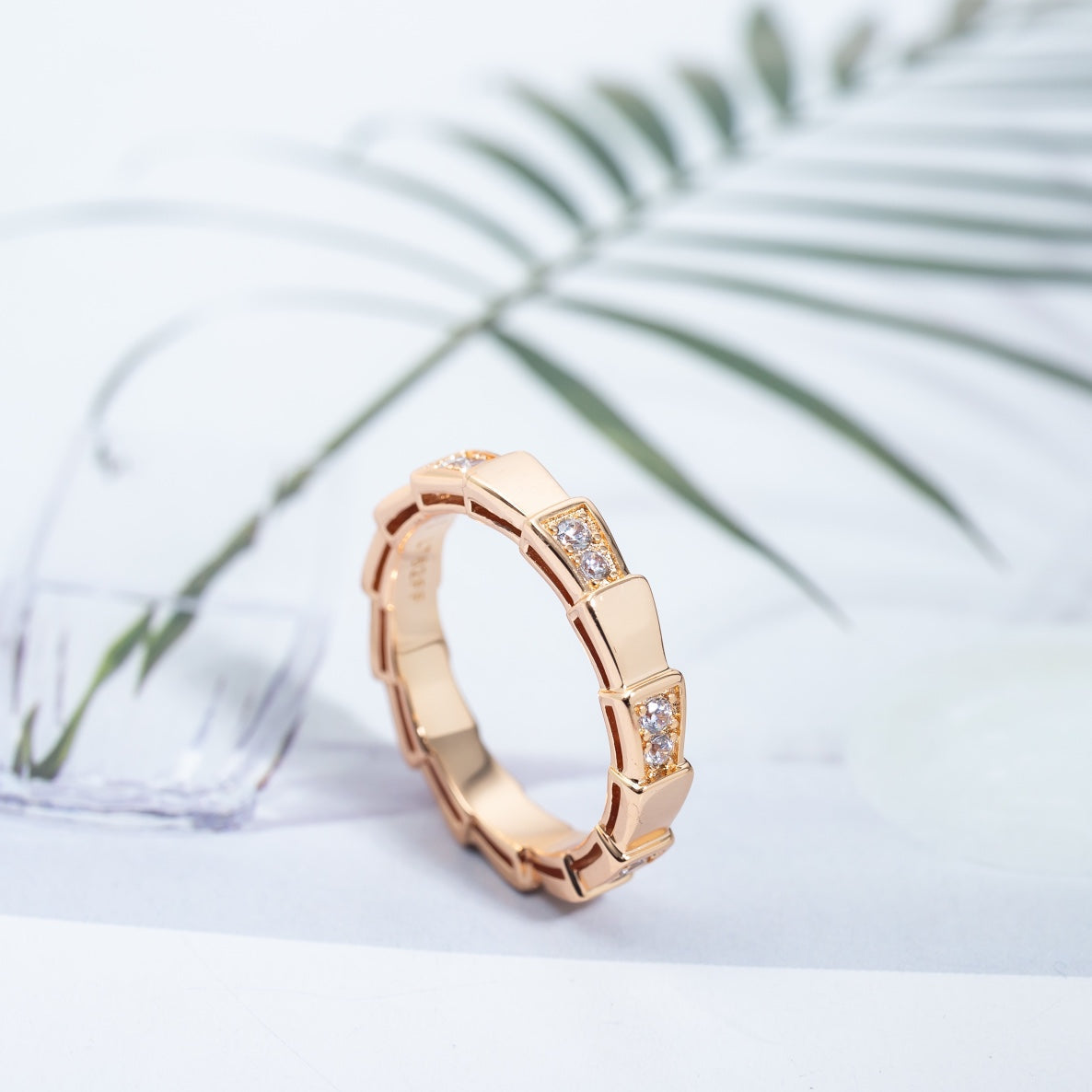 [Royal Top]SERPENTI RING PINK GOLD  3MM