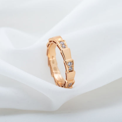[Royal Top]SERPENTI RING PINK GOLD  3MM