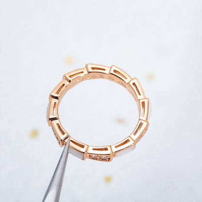 [Royal Top]SERPENTI RING PINK GOLD DIAMOND MOP 3MM