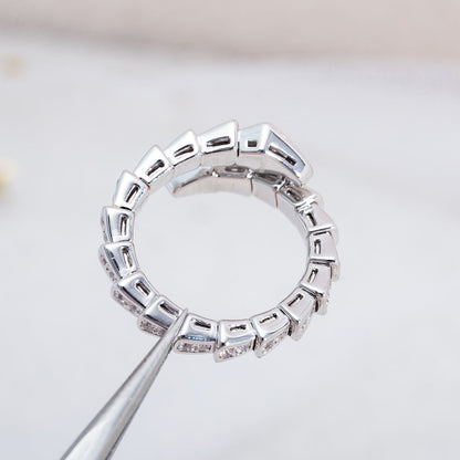[Royal Top]SERPENTI RING SILVER DIAMOND PAVED 4MM