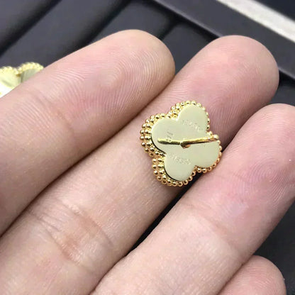 [Royal Top]CLOVER MINI 9.5MM LASER EARRINGS