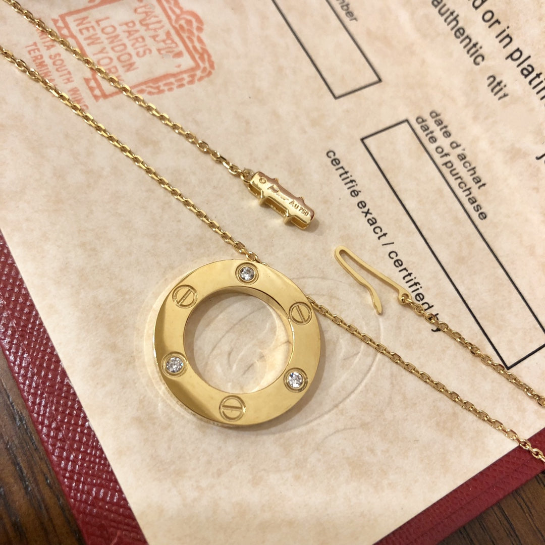 [Royal Top]LOVE NECKLACE 16MM 3 DIAMONDS