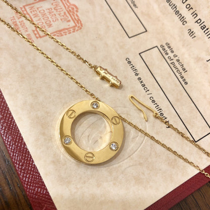 [Royal Top]LOVE NECKLACE 16MM 3 DIAMONDS
