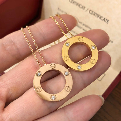 [Royal Top]LOVE NECKLACE 16MM 3 DIAMONDS