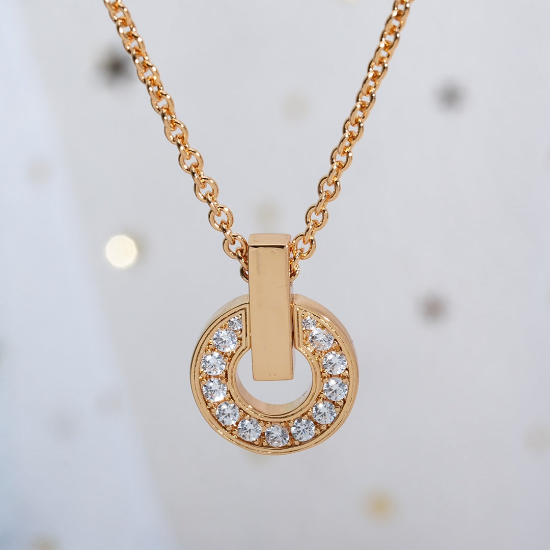 [Royal Top]GARI NECKLACE PINK GOLD DIAMOND