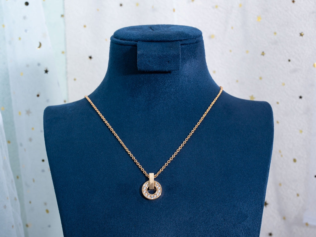 [Royal Top]GARI NECKLACE PINK GOLD DIAMOND