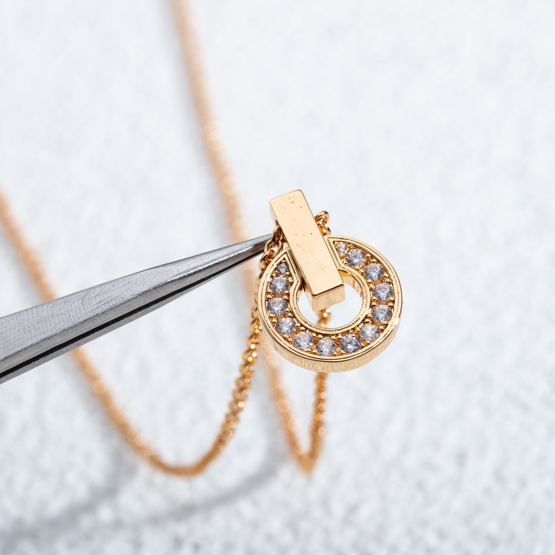 [Royal Top]GARI NECKLACE PINK GOLD DIAMOND