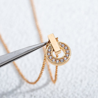 [Royal Top]GARI NECKLACE PINK GOLD DIAMOND