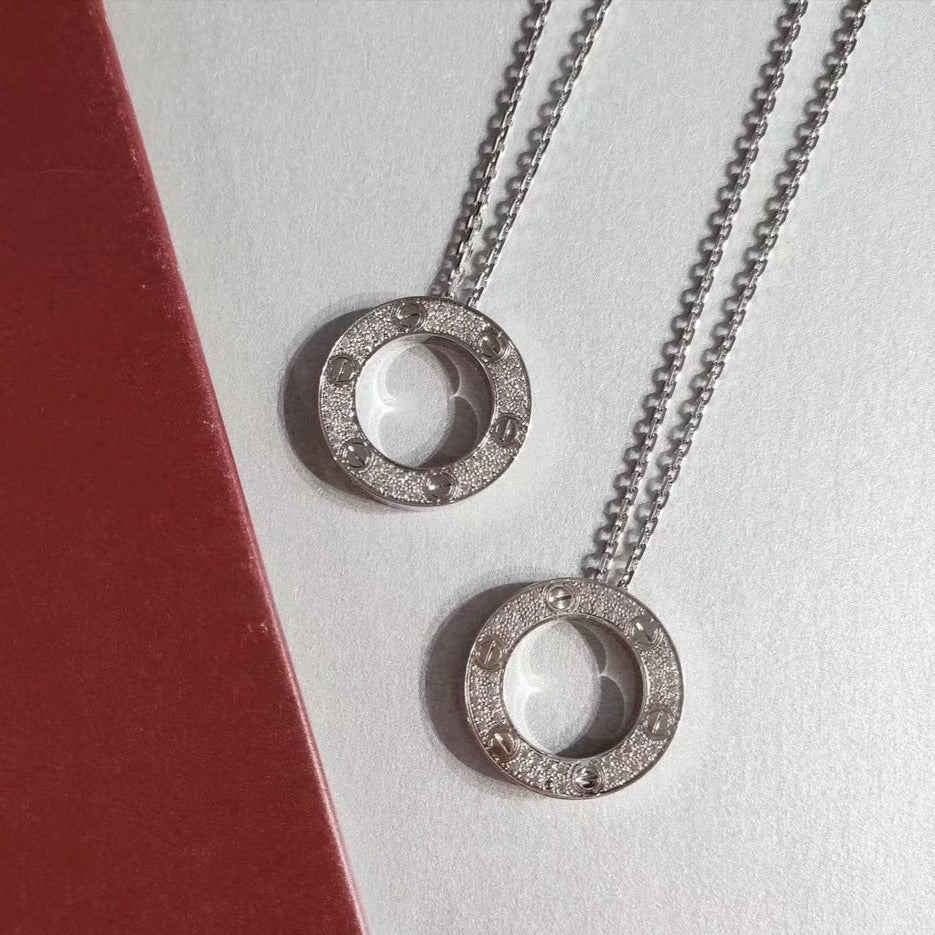 [Royal Top]LOVE NECKLACE ADJUSTABLE SILVER