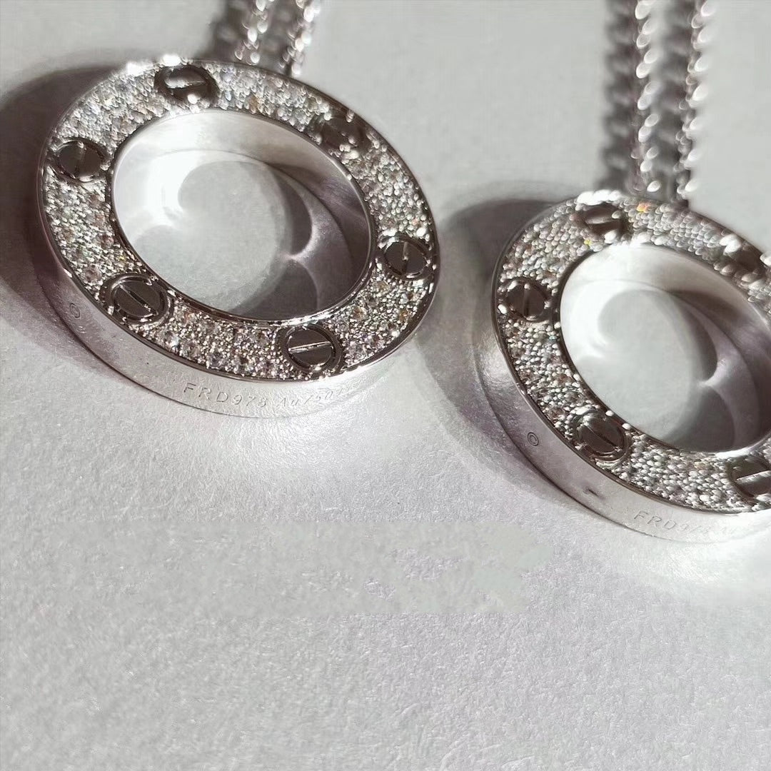 [Royal Top]LOVE NECKLACE ADJUSTABLE SILVER
