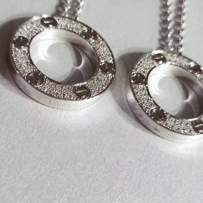 [Royal Top]LOVE NECKLACE ADJUSTABLE SILVER