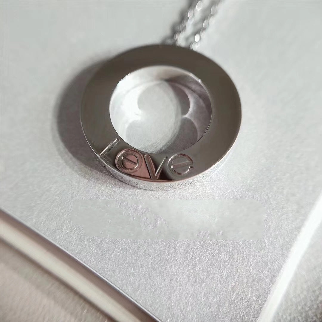 [Royal Top]LOVE NECKLACE ADJUSTABLE SILVER