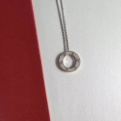 [Royal Top]LOVE NECKLACE ADJUSTABLE SILVER