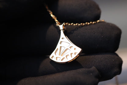 [Royal Top]DREAM NECKLACE WHITE MOP PINK GOLD 1 DIAMOND