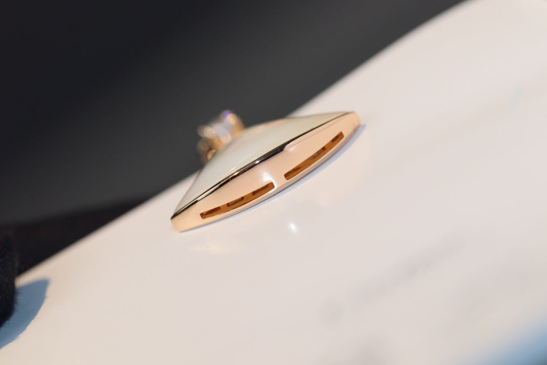 [Royal Top]DREAM NECKLACE WHITE MOP PINK GOLD 1 DIAMOND