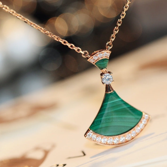 [Royal Top]DREAM NECKLACE MALACHITE DIAMOND