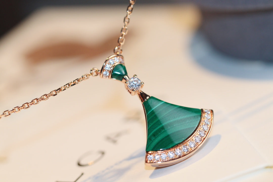 [Royal Top]DREAM NECKLACE MALACHITE DIAMOND