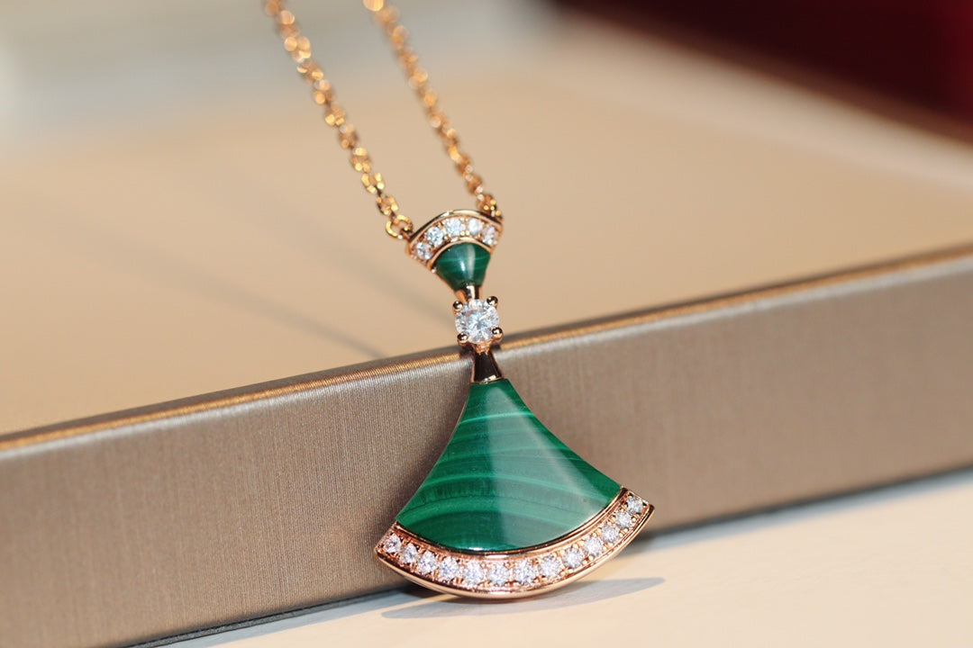 [Royal Top]DREAM NECKLACE MALACHITE DIAMOND