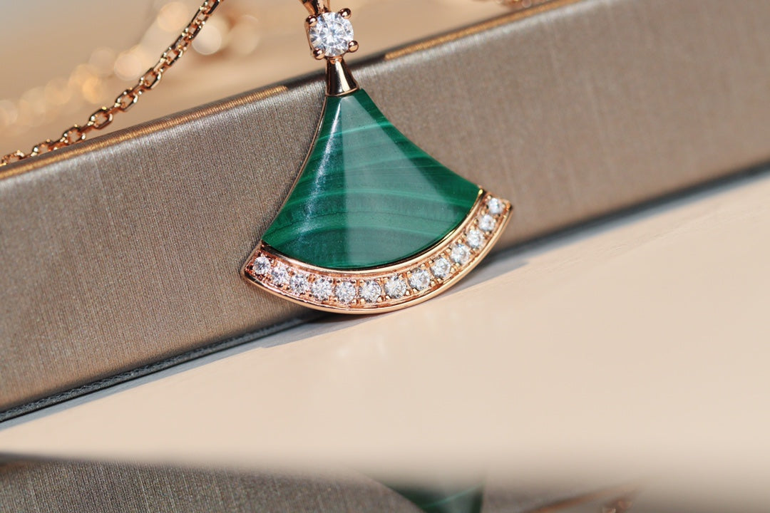 [Royal Top]DREAM NECKLACE MALACHITE DIAMOND