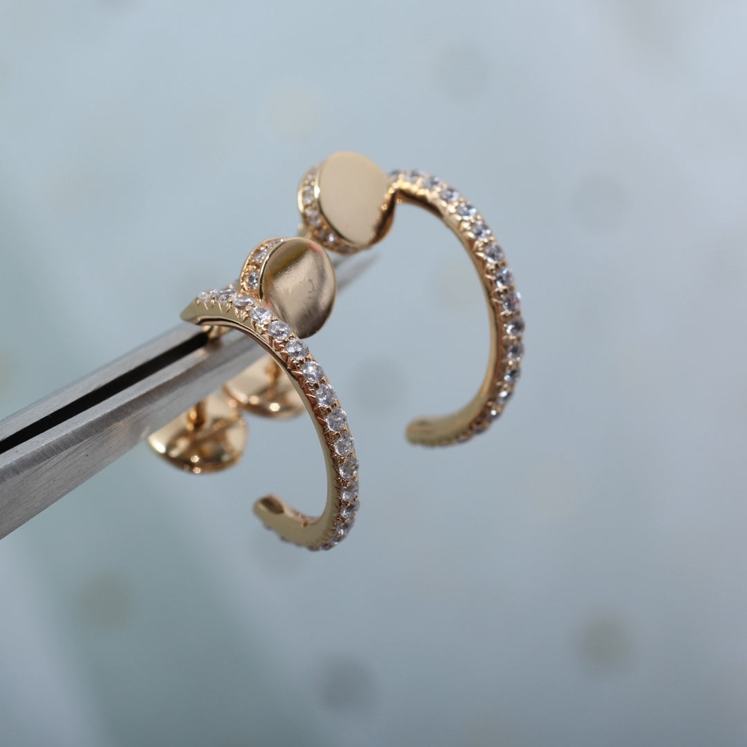 [Royal Top]JUSTE EARRINGS 12.75MM PINK GOLD DIAMOND