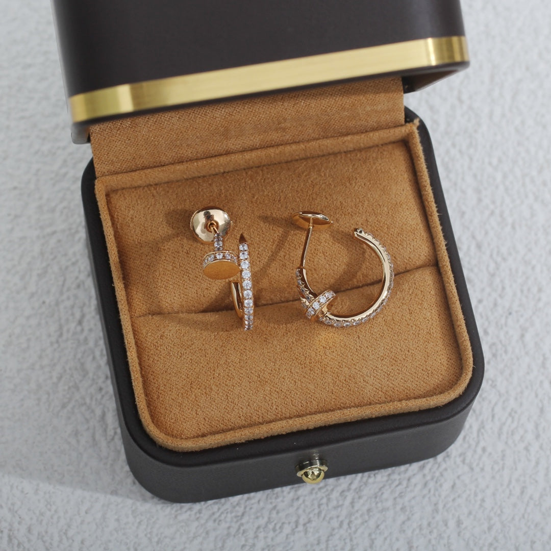 [Royal Top]JUSTE EARRINGS 12.75MM PINK GOLD DIAMOND