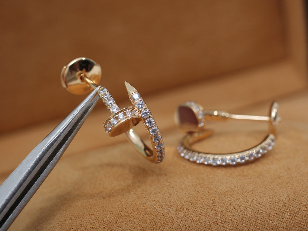 [Royal Top]JUSTE EARRINGS 12.75MM PINK GOLD DIAMOND