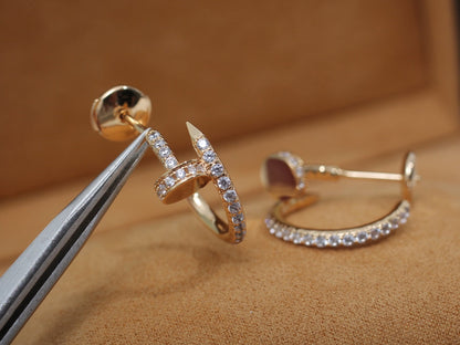 [Royal Top]JUSTE EARRINGS 12.75MM PINK GOLD DIAMOND