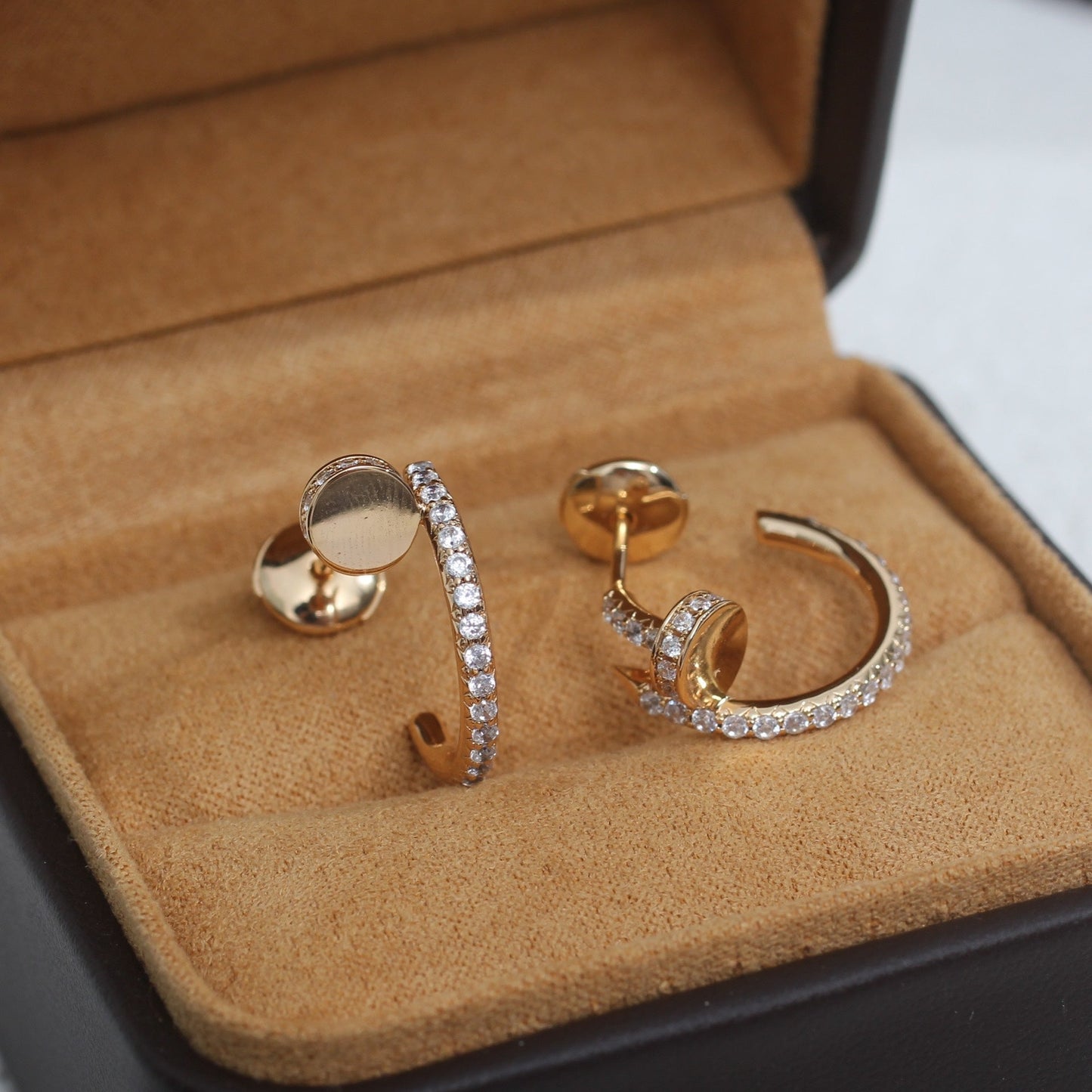 [Royal Top]JUSTE EARRINGS 12.75MM PINK GOLD DIAMOND