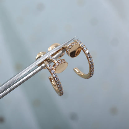[Royal Top]JUSTE EARRINGS 12.75MM PINK GOLD DIAMOND
