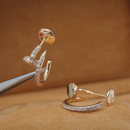 [Royal Top]JUSTE EARRINGS 12.75MM PINK GOLD DIAMOND