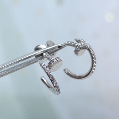 [Royal Top]JUSTE EARRINGS 12.75MM SILVER DIAMOND