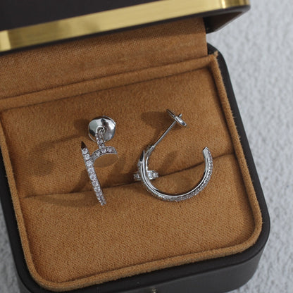 [Royal Top]JUSTE EARRINGS 12.75MM SILVER DIAMOND