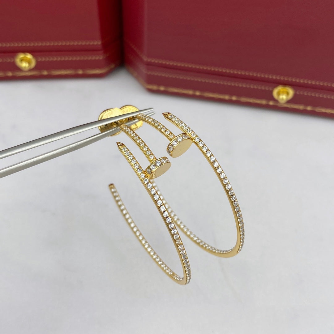 [Royal Top]JUSTE EARRINGS FULL DIAMONDS 1.8MM