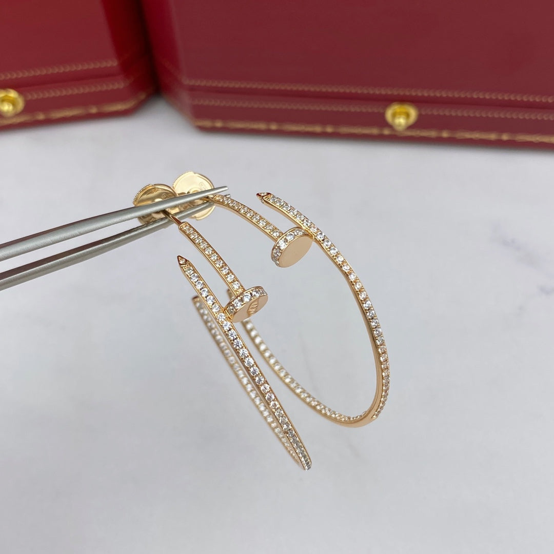 [Royal Top]JUSTE EARRINGS FULL DIAMONDS 1.8MM