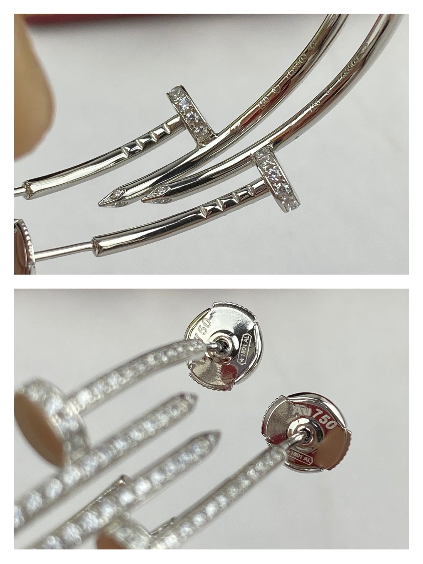 [Royal Top]JUSTE EARRINGS FULL DIAMONDS 1.8MM